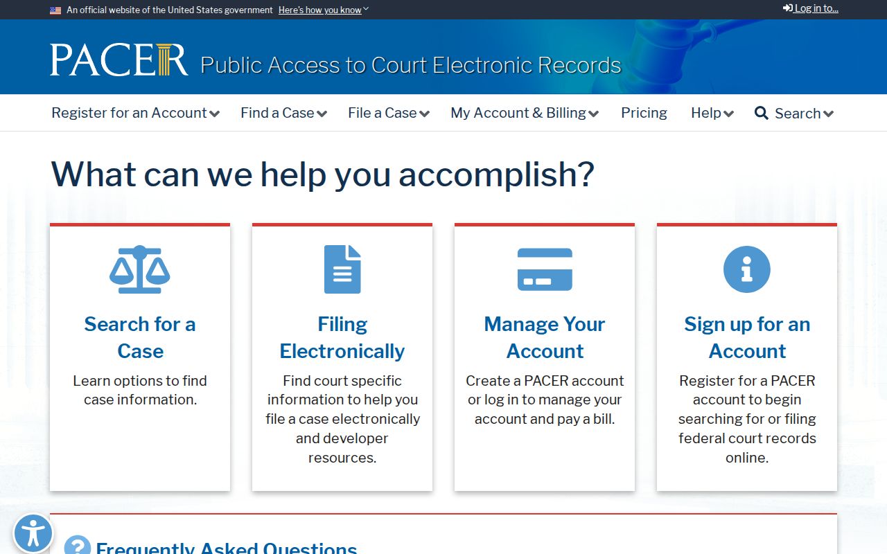 Chowan County criminal history PACER federal records search