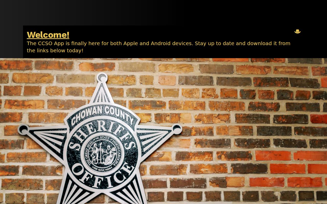 Chowan County criminal records sheriff homepage